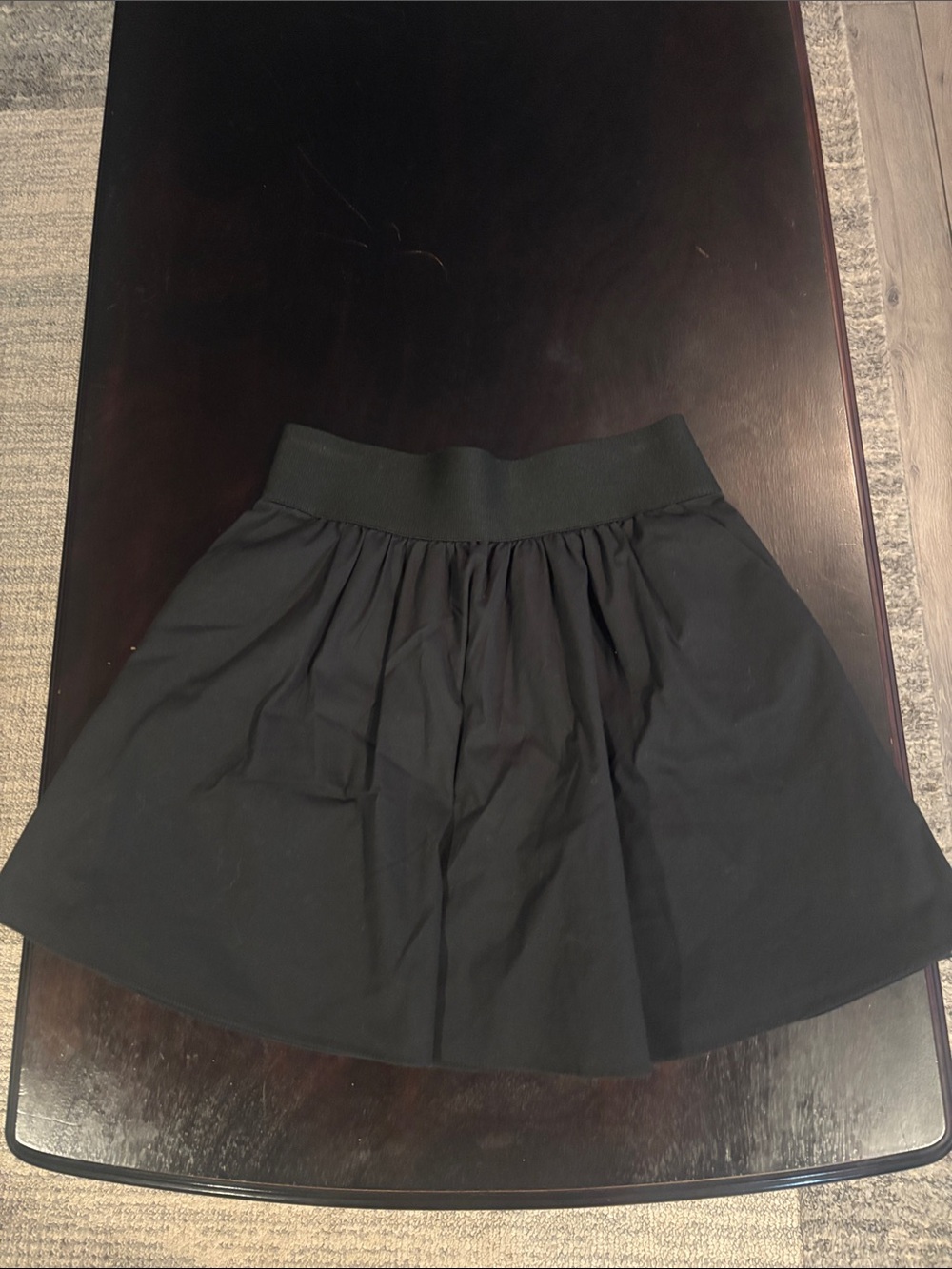 Express Black Circle Skirt with Stretch Waistband